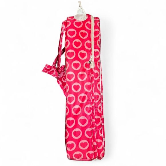 Our Generation 18” Doll Carrier Sleeping Bag Heart Print Pink Backpack - Picture 5 of 8